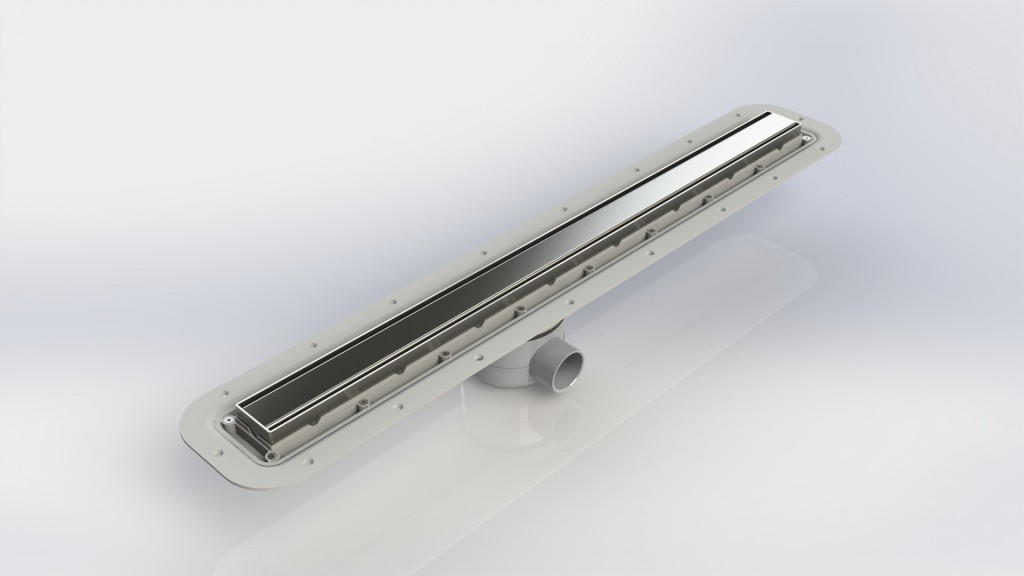 LNR80SH ImpeylinearwasteimitLinear Waste Horizontal Outlet Brushed 800mm